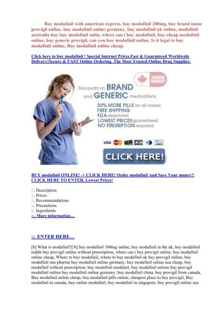 generic modafinil uk